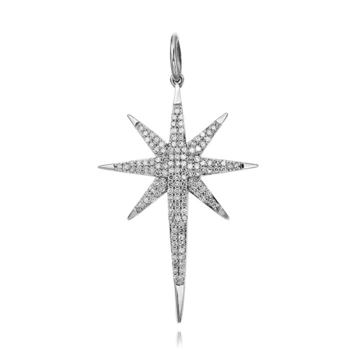 Elongated Diamond Star Pendant | TandemJewelry.com