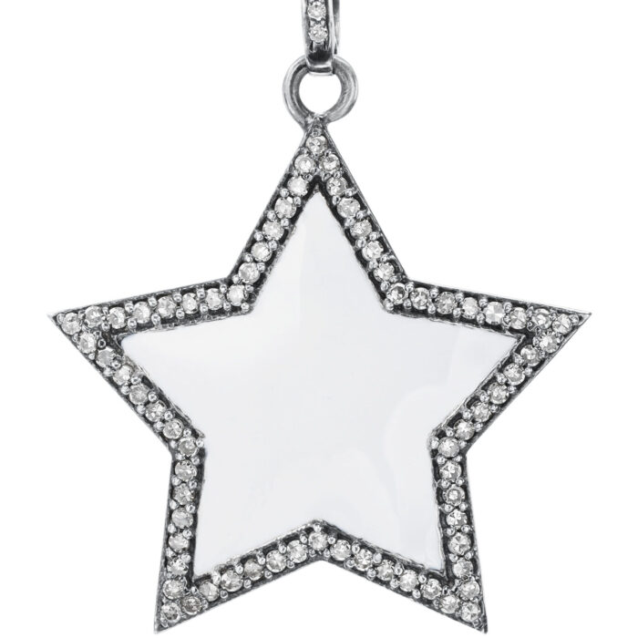 Diamond white enamel star