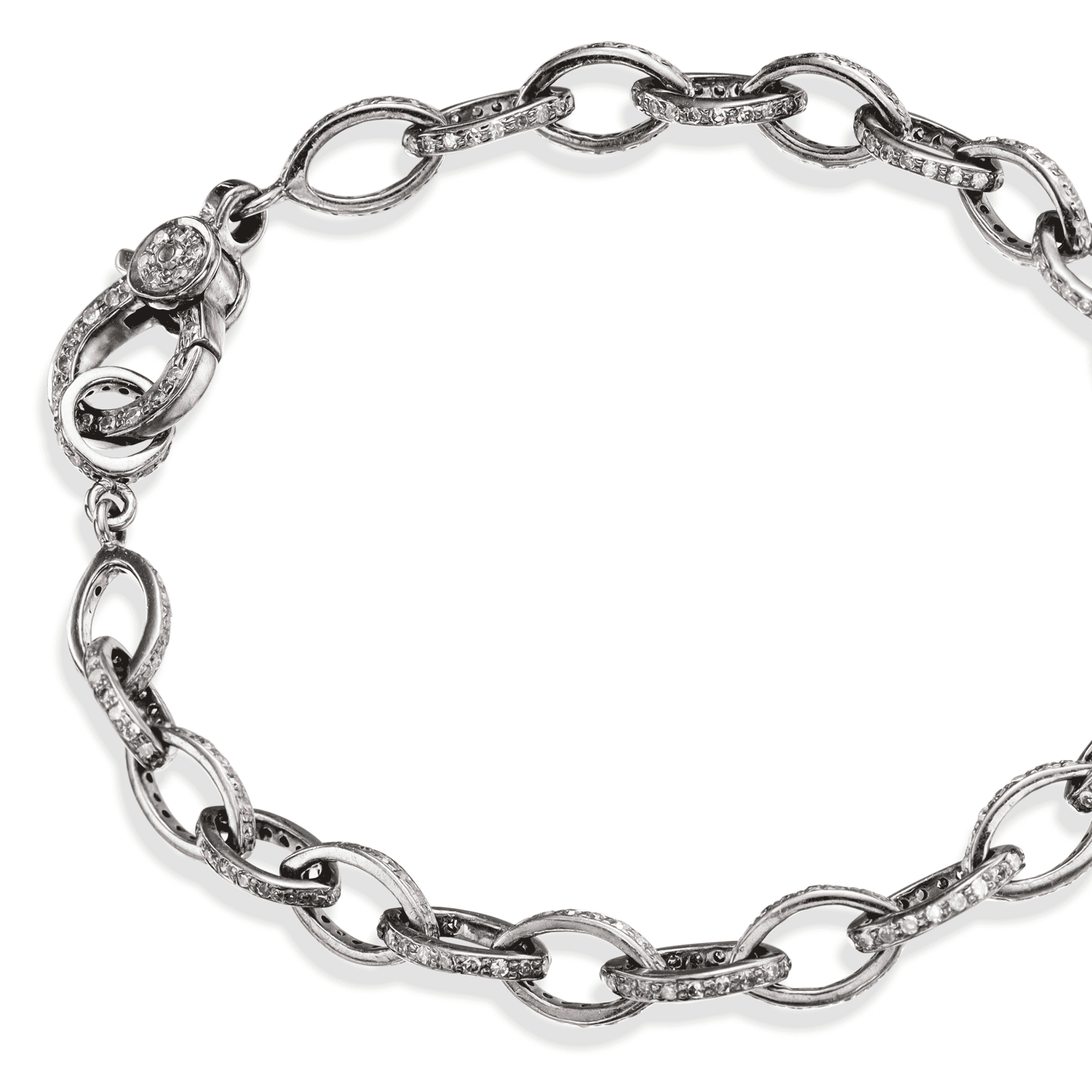 Sterling Silver and Diamond Bracelets for Women